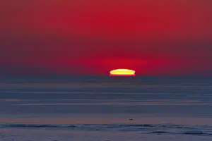 Atlantic Coast Photography Drucke: Refraction and reflection at sunset