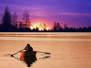 Red Morning Sky Drucke: Relax at sunset