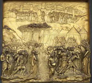 Christian Scripture Depiction Drucke: Relief The Downfall of Jericho