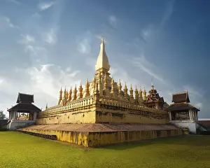 Buddhist Temple Landscape Drucke: Religious architecture and landmarks