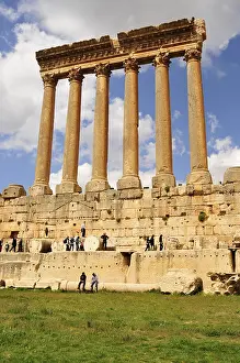 Archaeological Excavation Sites Drucke: The six remaining columns of the Temple of Jupiter