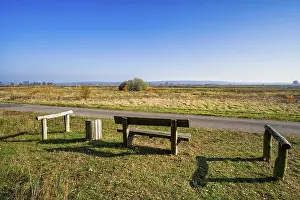 Lower Oder Valley National Park Drucke: Rest area on the cycle path, Lower Oder Valley National Park