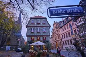 Quedlinburg Old Town Drucke: Restaurant Benedikt next to St