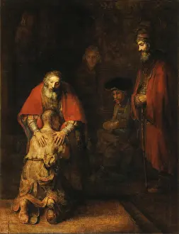 Rembrandt Harmenszoon Van Rijn Drucke: Return of the Prodigal Son (1668)