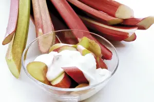 Vitamin Rich Vegetable Drucke: Rhubarb
