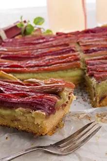 Eastern European Desserts Drucke: Rhubarb cake
