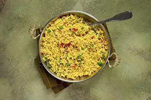 Saffron Rice Drucke: Rice with saffron and vegetables