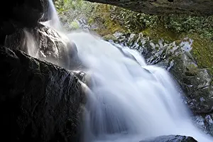 Costa Rica Waterfall Drucke: Rio Savegre, waterfall El Roque