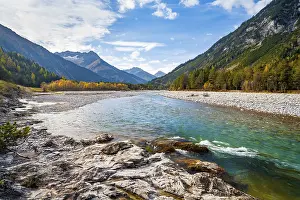 Eastern Alps Photography Drucke: The river Lech in the Lech Valley