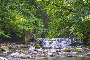German Federal State Landscapes Drucke: The river Lenne below Schmallenberg