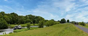 Brandenburg Waterway Drucke: River in the Lower Oder Valley National Park