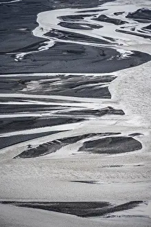 Suourland River Landscape Drucke: River meanders, Dimonarhellir