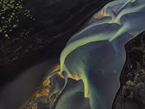 River Course Landscape Photography Drucke: River, river course, river delta