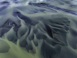 European River Landscape Photography Drucke: River, river course, river delta