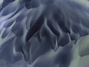 Icelandic Riverine Landscape Drucke: River, river course, river delta