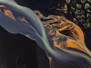Wild River Landscape Photography Drucke: River, river course, river delta