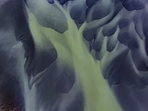 Deserted River Delta Scene Drucke: River, river course, river delta