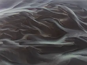 European River Scenery Drucke: River, river course, river delta