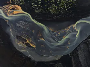 European Wilderness Photography Drucke: River, river course, river delta