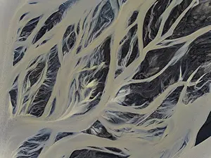 European Wilderness Photography Drucke: River, river course, river delta
