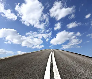Uninhabited Countryside Roads Drucke: Road to Heaven