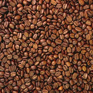 Brown Coffee Beans Drucke: Roasted coffee beans