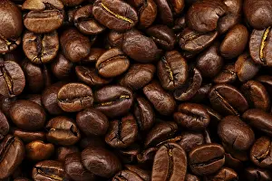 Coffee Beans Photography Drucke: Roasted coffee beans