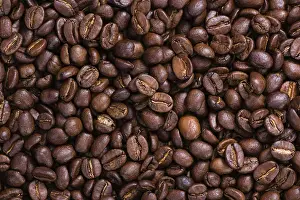 Drucke von Geröstete Kaffeebohnen-Bild zum Einsatz als Hintergrundbild oder als Textur Arabica Drucke: Geröstete Kaffeebohnen-Bilder zum Einsatz als Hintergrundbild oder als Textur.