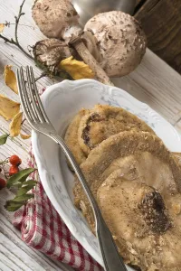 Healthy Dinner Options Europe Drucke: Roasted parasol mushroom