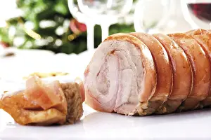 Pork Meat Recipes Drucke: Roasted pork roll