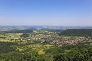 German Federal Republic Views Drucke: RoBberg, view from the RoBberg tower