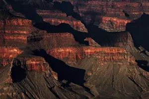 US Natural Landmark Drucke: Rock formations in the evening light
