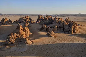 Western Asia Nature Scene Drucke: Rock landscape at Jabal Ithlib