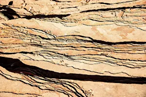 Utah USA Landscape Drucke: Rock layers, sandstone rocks, structure