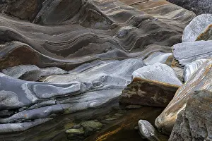 Valle Verzasca Nature Scene Drucke: Rocks, rock structures, Verzasca River