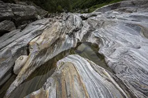 Verzasca River Landscape Drucke: Rocks, rock structures, Verzasca River