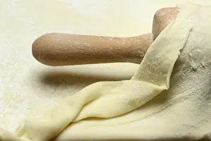 Pastry Still Life Drucke: Rolled dough and dough roll