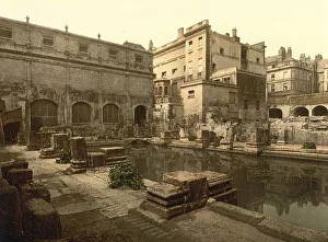 Roman Baths Bath Drucke: The Roman Baths, Roman Baths in Bath