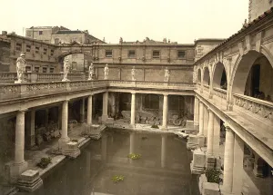 Roman Baths Bath Drucke: The Roman Baths, Roman Baths in Bath