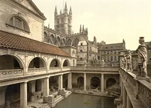 Roman Baths Bath Drucke: The Roman Baths, Roman Baths in Bath