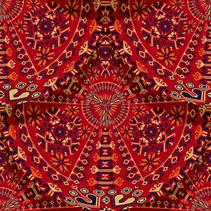 Seamless Pattern Vector Art Drucke: Romanian embroidery seamless pattern vector design