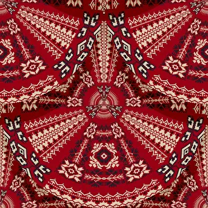 Seamless Pattern Vector Art Drucke: Romanian embroidery seamless pattern vector design