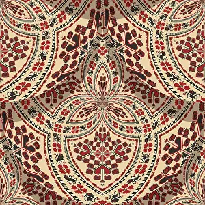 Seamless Pattern Vector Art Drucke: Romanian embroidery seamless pattern vector design