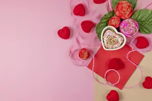 Valentine Gift Ideas Drucke: Romantic composition with roses