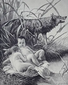 Romulus And Remus Drucke: Romulus and Remus and the She-Wolf