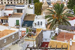 Ibiza Old Town Drucke: Above the rooftops of Eivissa's old town
