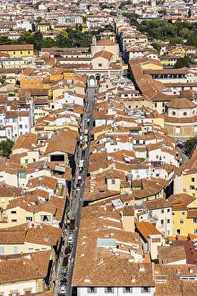 Tuscany Cityscape Photography Drucke: Above the rooftops of Florence