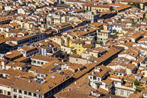 Historic Old Town Florence Drucke: Above the rooftops of Florence