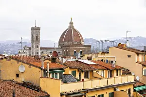 Old Town Florence Italy Drucke: Above the rooftops of Florence
