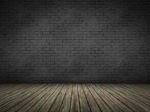 Minimalistic Architectural Style Drucke: An empty room background for your own content